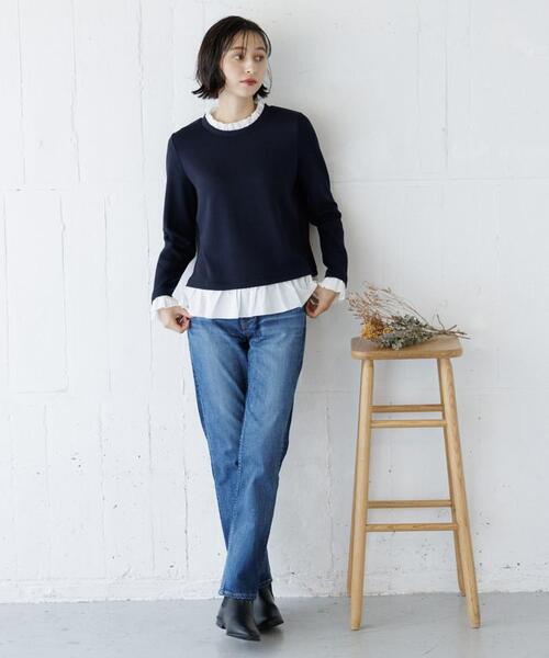 YANUK（ヤヌーク）の「【YANUK】ANNETEストレートデニムパンツ（その他パンツ・レディース・ダークブルー・2/0/3/1）」の16枚目の写真