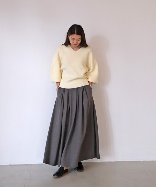 AKTE（アクテ）の「タックボリュームロングスカート（スカート）」 - WEAR 