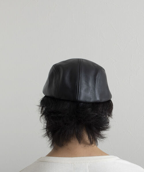 GLOSTER(グロスター)の「【GLOSTER/グロスター】ラムレザーハンチング ハンチング帽 Leather(ハンチング/ベレー帽・メンズ・ブラック・FREE)」の11枚目の写真