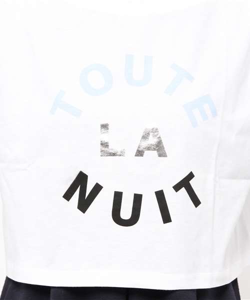 ETRE CECILE（エトレセシル）の「ETRE CECILE  『TOUTE LA NUIT』クロップドTシャツ（Tシャツ/カットソー・レディース・ホワイト・SMALL/MEDIUM）」の3枚目の写真