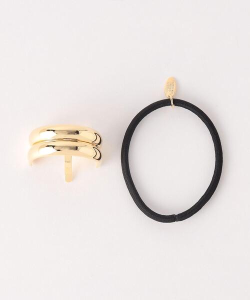 green label relaxing（グリーンレーベルリラクシング）の「Round カバー メタルヘアカフ（その他ヘアアクセサリー・レディース・シルバー/ゴールド・FREE）」の6枚目の写真