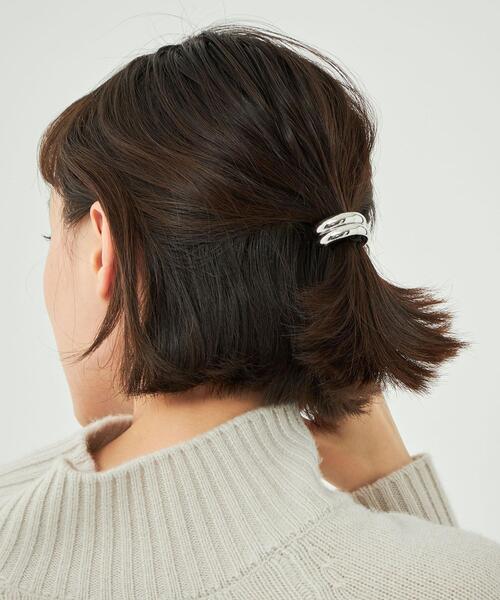 green label relaxing（グリーンレーベルリラクシング）の「Round カバー メタルヘアカフ（その他ヘアアクセサリー・レディース・シルバー/ゴールド・FREE）」の8枚目の写真