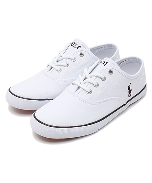 styles（スタイルス）の「ジュニア ウィメンズ ラルフローレン POLO PETPRADOS Jr（スニーカー・レディース・ホワイト/ブラック・25cm/23cm/23.5cm/24.5cm/24cm/25.5cm）」の2枚目の写真