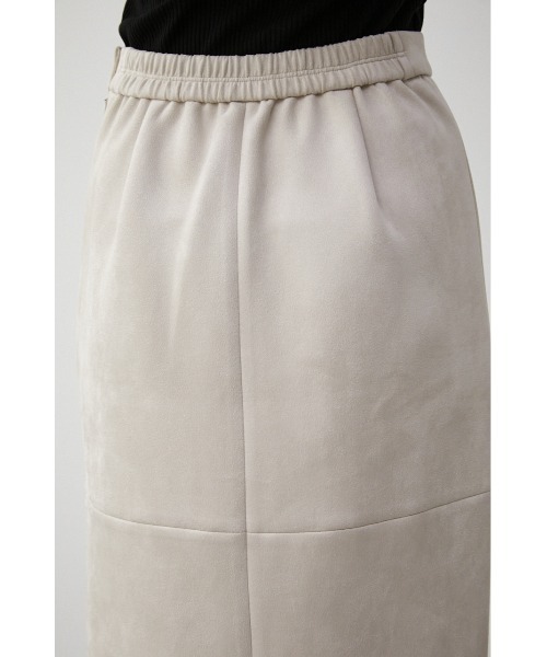 AZUL by moussy（アズールバイマウジー）の「FAUX SUEDE SLIT SKIRT/フェイクスエードスリットスカート（スカート・レディース・ブラック/ライトブラウン/ライトベージュ・SMALL/MEDIUM）」の20枚目の写真