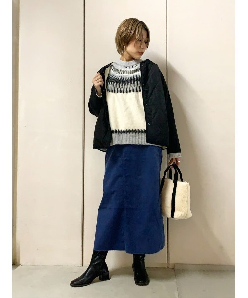 HONEYSUCKLE ROSE(ハニーサックルローズ)の「【HONEYSUCKLE ROSE】求心柄ニット(ニット/セーター・レディース・ベージュ/オフホワイト・M/L)」の12枚目の写真