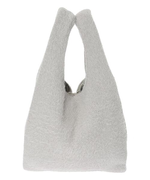 Lugnoncure(ルノンキュール)の「シャギーニットマルシェバッグ(ハンドバッグ・レディース・オフホワイト/グレー/ピンク・フリ-)」の12枚目の写真