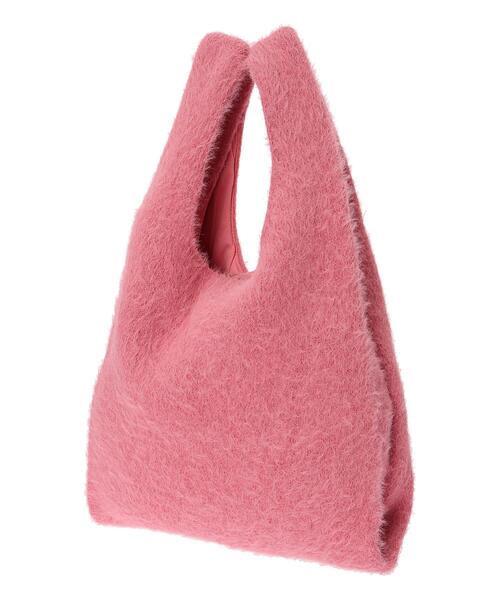 Lugnoncure(ルノンキュール)の「シャギーニットマルシェバッグ(ハンドバッグ・レディース・オフホワイト/グレー/ピンク・フリ-)」の14枚目の写真