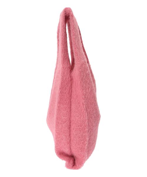 Lugnoncure(ルノンキュール)の「シャギーニットマルシェバッグ(ハンドバッグ・レディース・オフホワイト/グレー/ピンク・フリ-)」の15枚目の写真