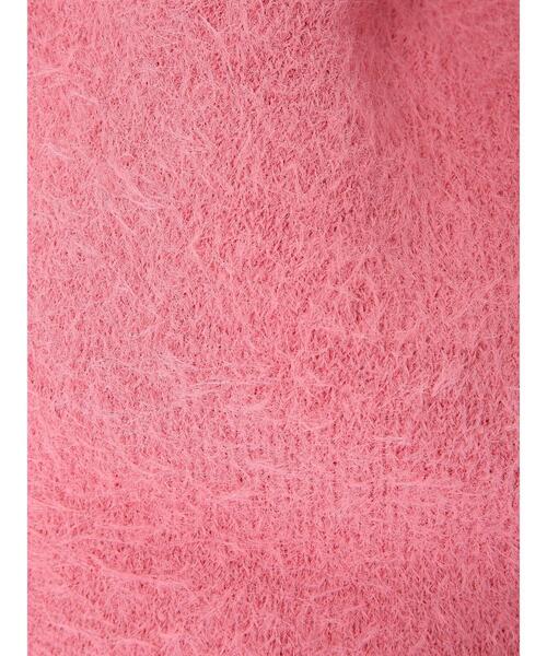 Lugnoncure(ルノンキュール)の「シャギーニットマルシェバッグ(ハンドバッグ・レディース・オフホワイト/グレー/ピンク・フリ-)」の17枚目の写真