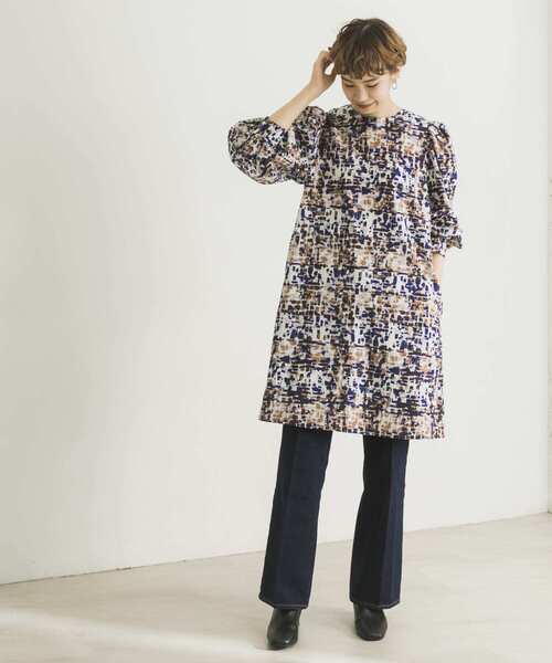 URBAN RESEARCH（アーバンリサーチ）の「アートチェック柄チュニック