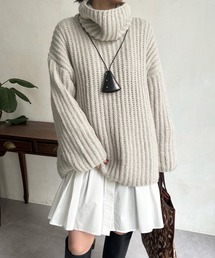 DouDou | アルパカMIX BIGタートル(ニット/セーター)