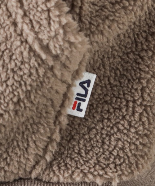 FILA(フィラ)の「FILA フィラ ポケット付きバックロゴボアフリースパーカー(パーカー・レディース・アイボリー/ブラック/ブラウン・M/L)」の21枚目の写真