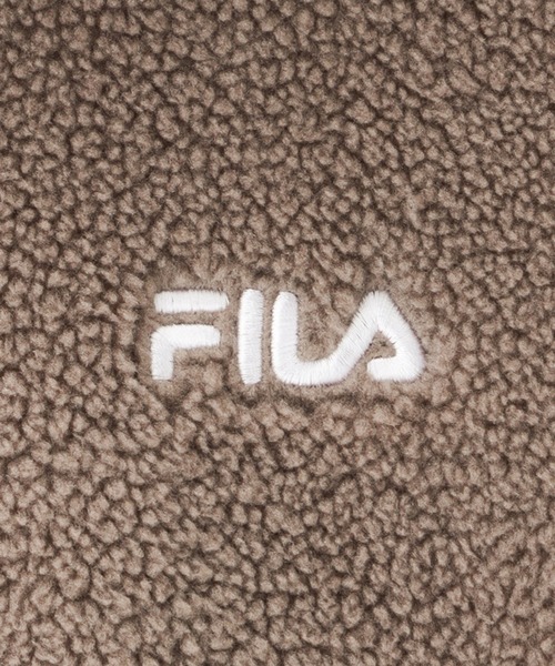 FILA(フィラ)の「FILA フィラ ポケット付きバックロゴボアフリースパーカー(パーカー・レディース・アイボリー/ブラック/ブラウン・M/L)」の12枚目の写真