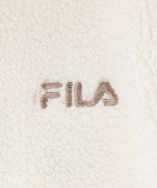 FILA(フィラ)の「FILA フィラ ポケット付きバックロゴボアフリースパーカー(パーカー・レディース・アイボリー/ブラック/ブラウン・M/L)」の8枚目の写真