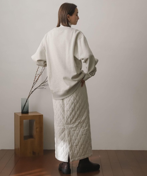 SENSE OF PLACE by URBAN RESEARCH(センスオブプレイスバイアーバンリサーチ)の「キルティングナロースカート(スカート・レディース・ブラウン/アイボリー/ブラック・ONE)」の14枚目の写真