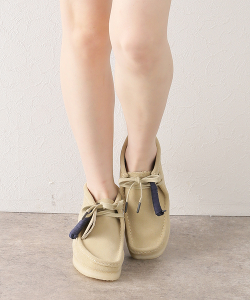 Clarks（クラークス）の「【CLARKS / クラークス】ワラビーブーツ（モカシン/デッキシューズ・レディース・ベージュ・50/40/45）」の12枚目の写真