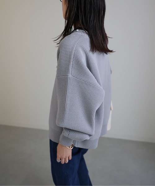 セール】パール付ガウンニットカーディガン スポンディッシュ