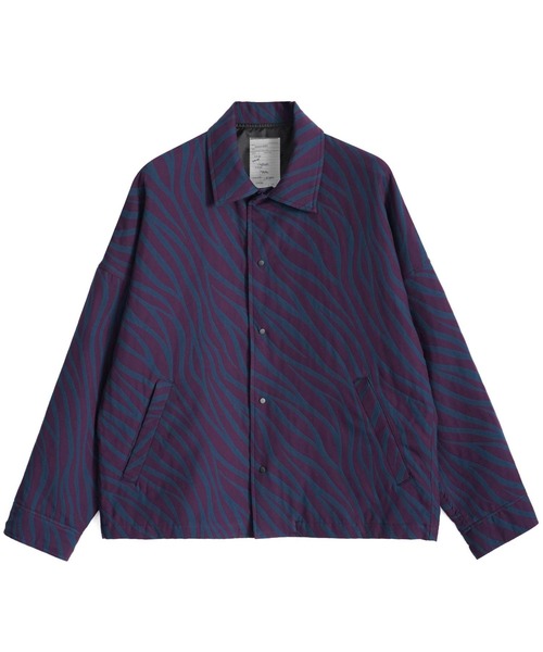 SHAREEF(シャリーフ)の「ZEBRA JQ SWING TOP(ブルゾン・メンズ・ブラック/ターコイズブルー/パープル・1/2/3)」の3枚目の写真