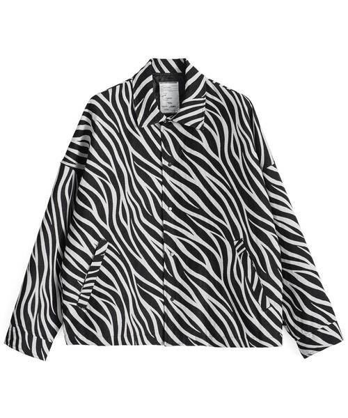 SHAREEF(シャリーフ)の「ZEBRA JQ SWING TOP(ブルゾン・メンズ・ブラック/ターコイズブルー/パープル・1/2/3)」の2枚目の写真