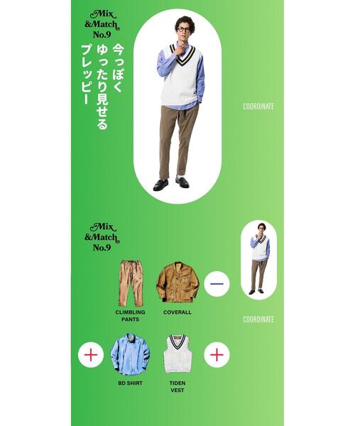 coen(コーエン)の「The M&M Store(ザ・ミックス&マッチストア)コラボ ケーブルチルデンベスト(ベスト・メンズ・ホワイト/ネイビー・M/L)」の11枚目の写真