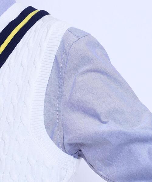 coen(コーエン)の「The M&M Store(ザ・ミックス&マッチストア)コラボ ケーブルチルデンベスト(ベスト・メンズ・ホワイト/ネイビー・M/L)」の20枚目の写真