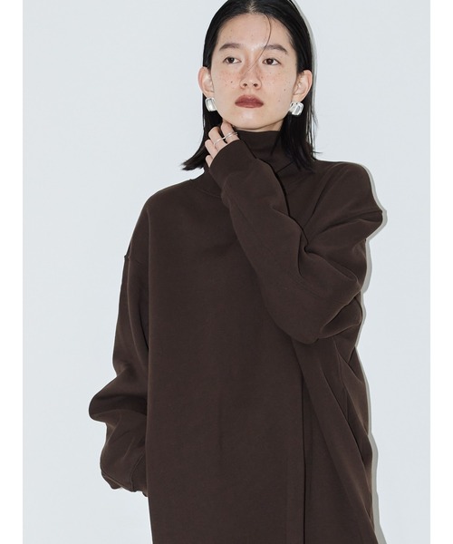 AMERICAN HOLIC(アメリカンホリック)の「モックネック裏起毛ワンピース①(ワンピース・レディース・ブラウン/カーキ/ピンク・M/L)」の12枚目の写真