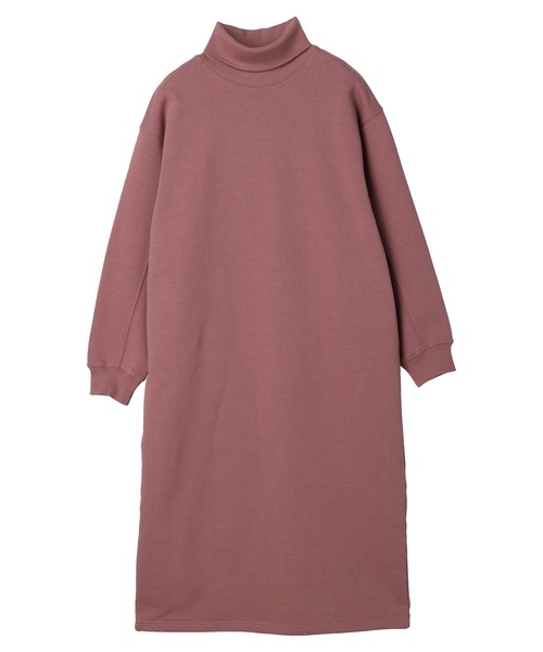 AMERICAN HOLIC(アメリカンホリック)の「モックネック裏起毛ワンピース①(ワンピース・レディース・ブラウン/カーキ/ピンク・M/L)」の9枚目の写真