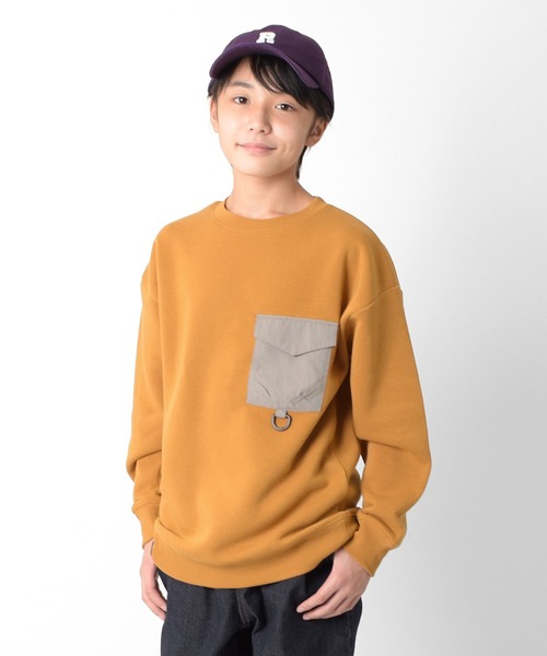 GLAZOS(グラソス)の「【Penfield】裏起毛・別布ポケットトレーナー(スウェット・キッズ・ベージュ/ブラック/グリーン・150cm/170cm/160cm/140cm)」の7枚目の写真