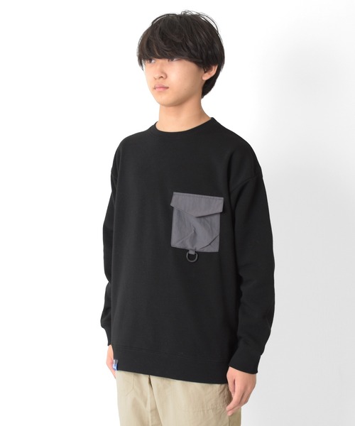 GLAZOS(グラソス)の「【Penfield】裏起毛・別布ポケットトレーナー(スウェット・キッズ・ベージュ/ブラック/グリーン・150cm/170cm/160cm/140cm)」の11枚目の写真