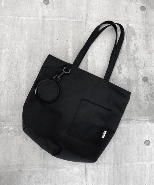 LVEU.(ラブユ.)の「【LVEU.】ミニポーチ付きキャンバストートバッグ / バッグ 鞄 BAG キャンバス トート ポーチ A4 スクエア 肩掛け ブラック(トートバッグ・レディース・ブラック・FREE)」の12枚目の写真