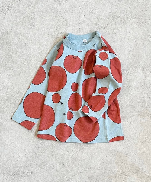 HOGAN RANCH WEAR（ホーガンランチウエア）の「ソウガラナガソデＴシャツ(70～130cm)（Tシャツ/カットソー・キッズ・マルチ/オフホワイト/グリーン/ライトグレー/レッド/イエロー/オレンジ/キナリ・70/80/90/95/100/110/120/130）」の6枚目の写真