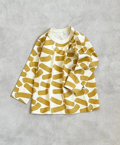 HOGAN RANCH WEAR（ホーガンランチウエア）の「ソウガラナガソデＴシャツ(70～130cm)（Tシャツ/カットソー・キッズ・マルチ/オフホワイト/グリーン/ライトグレー/レッド/イエロー/オレンジ/キナリ・70/80/90/95/100/110/120/130）」の5枚目の写真