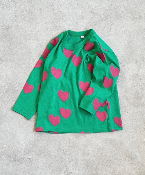 HOGAN RANCH WEAR（ホーガンランチウエア）の「ソウガラナガソデＴシャツ(70～130cm)（Tシャツ/カットソー・キッズ・マルチ/オフホワイト/グリーン/ライトグレー/レッド/イエロー/オレンジ/キナリ・70/80/90/95/100/110/120/130）」の4枚目の写真