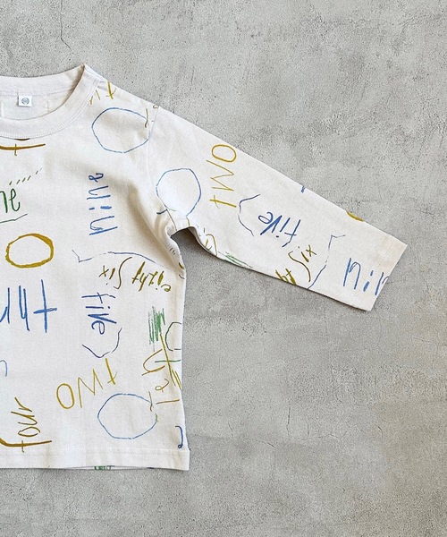 HOGAN RANCH WEAR（ホーガンランチウエア）の「ソウガラナガソデＴシャツ(70～130cm)（Tシャツ/カットソー・キッズ・マルチ/オフホワイト/グリーン/ライトグレー/レッド/イエロー/オレンジ/キナリ・70/80/90/95/100/110/120/130）」の18枚目の写真