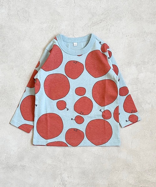 HOGAN RANCH WEAR（ホーガンランチウエア）の「ソウガラナガソデＴシャツ(70～130cm)（Tシャツ/カットソー・キッズ・マルチ/オフホワイト/グリーン/ライトグレー/レッド/イエロー/オレンジ/キナリ・70/80/90/95/100/110/120/130）」の19枚目の写真