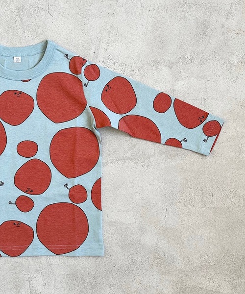 HOGAN RANCH WEAR（ホーガンランチウエア）の「ソウガラナガソデＴシャツ(70～130cm)（Tシャツ/カットソー・キッズ・マルチ/オフホワイト/グリーン/ライトグレー/レッド/イエロー/オレンジ/キナリ・70/80/90/95/100/110/120/130）」の20枚目の写真