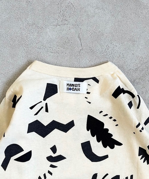 HOGAN RANCH WEAR（ホーガンランチウエア）の「ソウガラナガソデＴシャツ(70～130cm)（Tシャツ/カットソー・キッズ・マルチ/オフホワイト/グリーン/ライトグレー/レッド/イエロー/オレンジ/キナリ・70/80/90/95/100/110/120/130）」の14枚目の写真