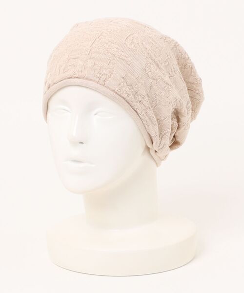 チャイハネ(チャイハネ)の「【チャイハネ】ペイズリー柄ジャカード二ットキャップ(ニットキャップ/ビーニー・メンズ・ベージュ/ブラック/ネイビー/イエロー/オレンジ/ターコイズブルー/グレー/カーキ/ナチュラル/マスタード・FREE)」の4枚目の写真