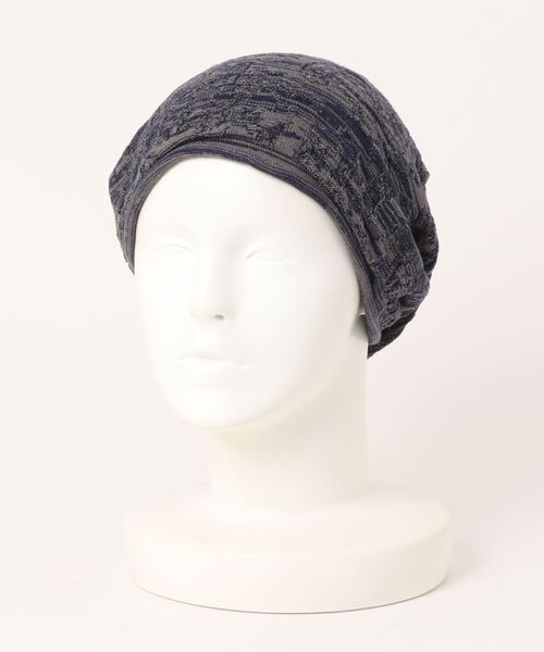 チャイハネ(チャイハネ)の「【チャイハネ】ペイズリー柄ジャカード二ットキャップ(ニットキャップ/ビーニー・メンズ・ベージュ/ブラック/ネイビー/イエロー/オレンジ/ターコイズブルー/グレー/カーキ/ナチュラル/マスタード・FREE)」の6枚目の写真