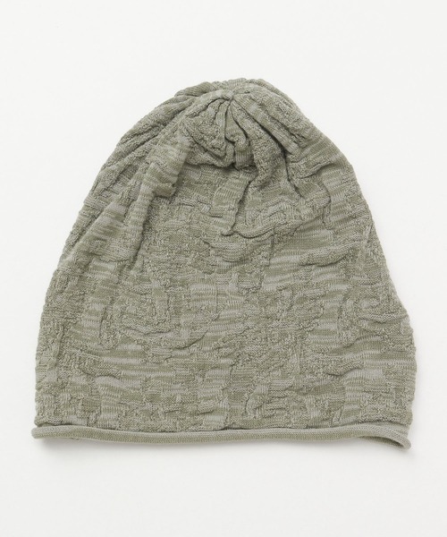 チャイハネ(チャイハネ)の「【チャイハネ】ペイズリー柄ジャカード二ットキャップ(ニットキャップ/ビーニー・メンズ・ベージュ/ブラック/ネイビー/イエロー/オレンジ/ターコイズブルー/グレー/カーキ/ナチュラル/マスタード・FREE)」の5枚目の写真