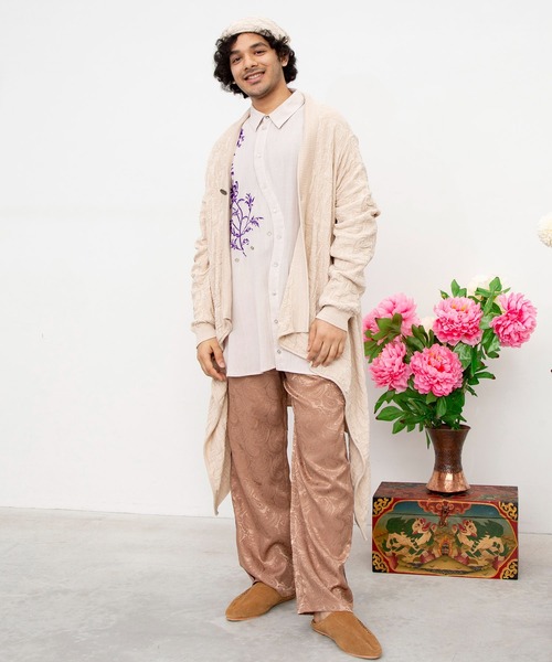 チャイハネ(チャイハネ)の「【チャイハネ】ペイズリー柄ジャカード二ットキャップ(ニットキャップ/ビーニー・メンズ・ベージュ/ブラック/ネイビー/イエロー/オレンジ/ターコイズブルー/グレー/カーキ/ナチュラル/マスタード・FREE)」の14枚目の写真