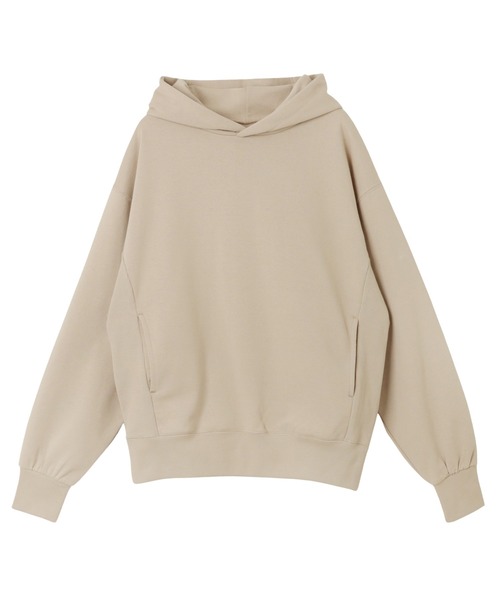 andme（アンドミー）の「裏毛長袖スウェットパーカー（パーカー・レディース・ホワイト/ブラック/ブルー/オートミール/ライトピンク/ライトベージュ・M/L）」の11枚目の写真