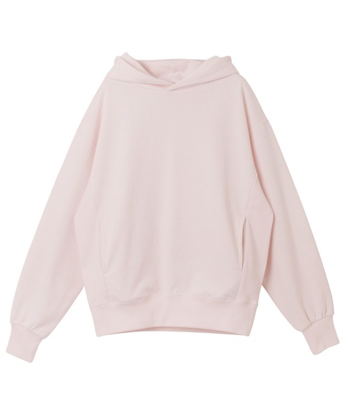 andme（アンドミー）の「裏毛長袖スウェットパーカー（パーカー・レディース・ホワイト/ブラック/ブルー/オートミール/ライトピンク/ライトベージュ・M/L）」の20枚目の写真