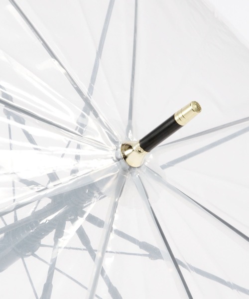 GLOBAL WORK(グローバルワーク)の「バンブー風クリアビニ傘/174723(長傘・レディース・ダークブラウン/ブラック/クリア/ライトブルー・FREE)」の8枚目の写真