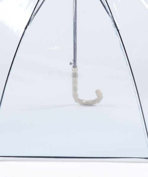 GLOBAL WORK(グローバルワーク)の「バンブー風クリアビニ傘/174723(長傘・レディース・ダークブラウン/ブラック/クリア/ライトブルー・FREE)」の12枚目の写真