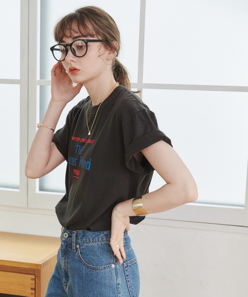 ANGIE(アンジー)の「ツアーロゴTシャツ(半袖)(Tシャツ/カットソー・レディース・ダークグレー/ホワイト/オフホワイト・MEDIUM/LARGE)」の20枚目の写真