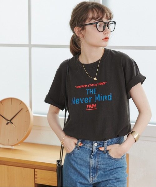 ANGIE(アンジー)の「ツアーロゴTシャツ(半袖)(Tシャツ/カットソー・レディース・ダークグレー/ホワイト/オフホワイト・MEDIUM/LARGE)」の22枚目の写真