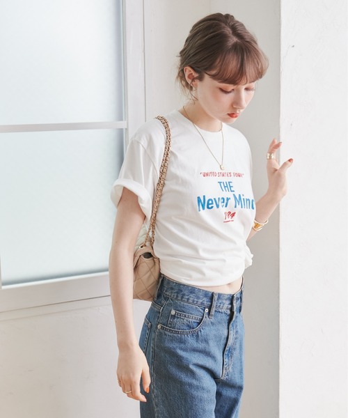 ANGIE(アンジー)の「ツアーロゴTシャツ(半袖)(Tシャツ/カットソー・レディース・ダークグレー/ホワイト/オフホワイト・MEDIUM/LARGE)」の17枚目の写真