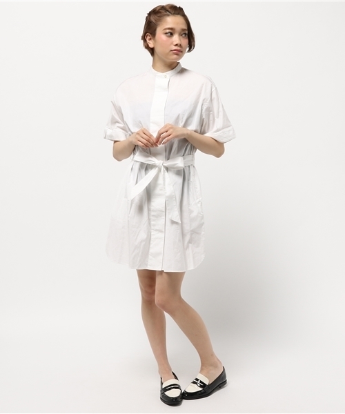 OUTLET（アウトレット）の「【BLOOM&BRANCH】シャツワンピース（ワンピース・レディース・ホワイト・1）」の9枚目の写真