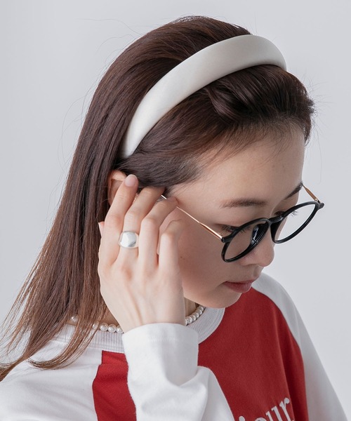 BONLECILL（ボンルシール）の「クラシックカチューシャ（カチューシャ・レディース・ブラウン/アイボリー/ブラック系/ブラック/ブラウン系/アイボリー系・FREE）」の6枚目の写真